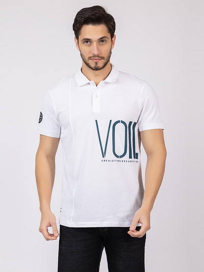 COTTON White POLO T-SHIRT