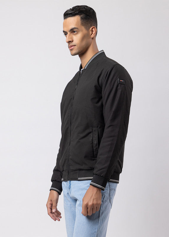 Men's Solid Bomber Jacket