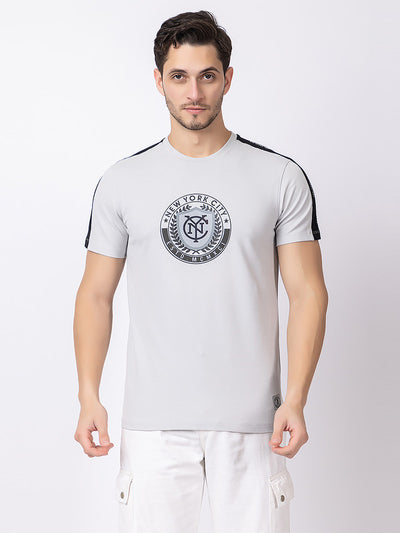 Duo colour round neck