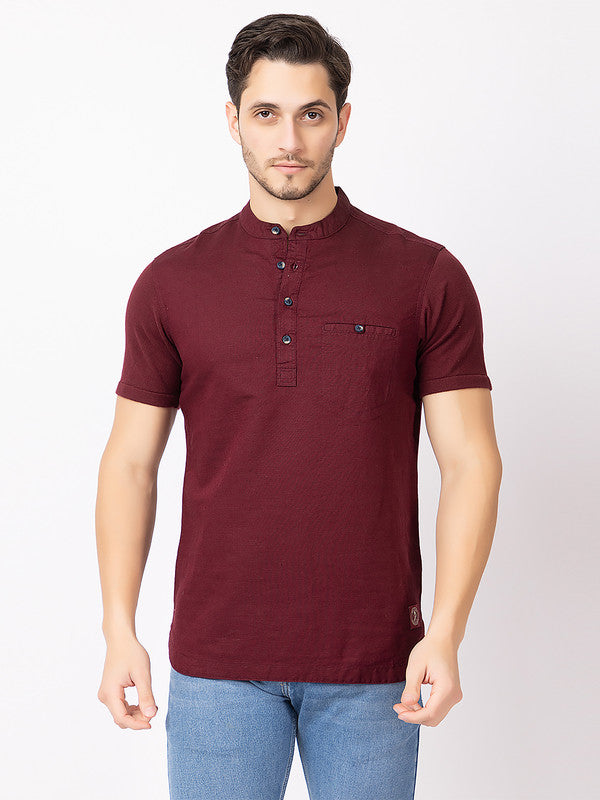 Men's Cotton Solid Kurta