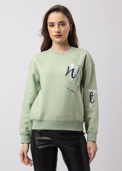 Fleece Crew Neck Sweatshirt with
