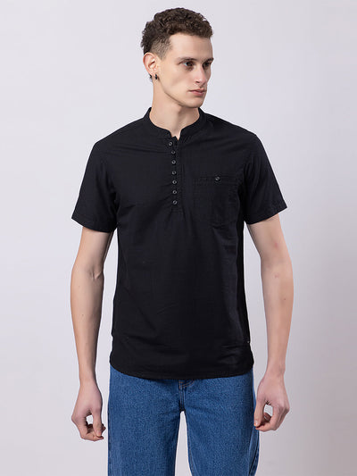 Dark Coloured Knitted Kurta