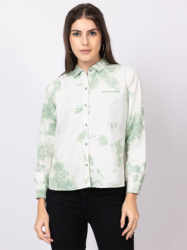 Women's Frosty-print Classic Shirt