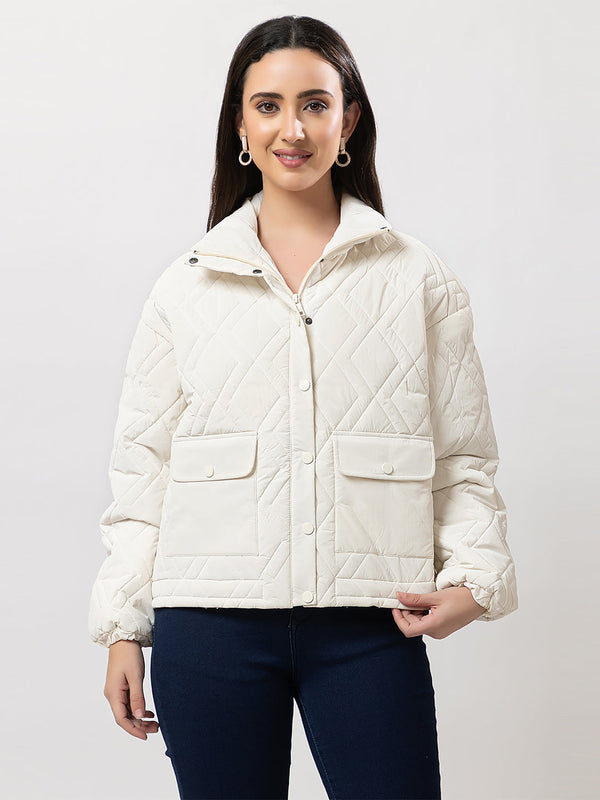 Women's Quilted Button-up Jacket
