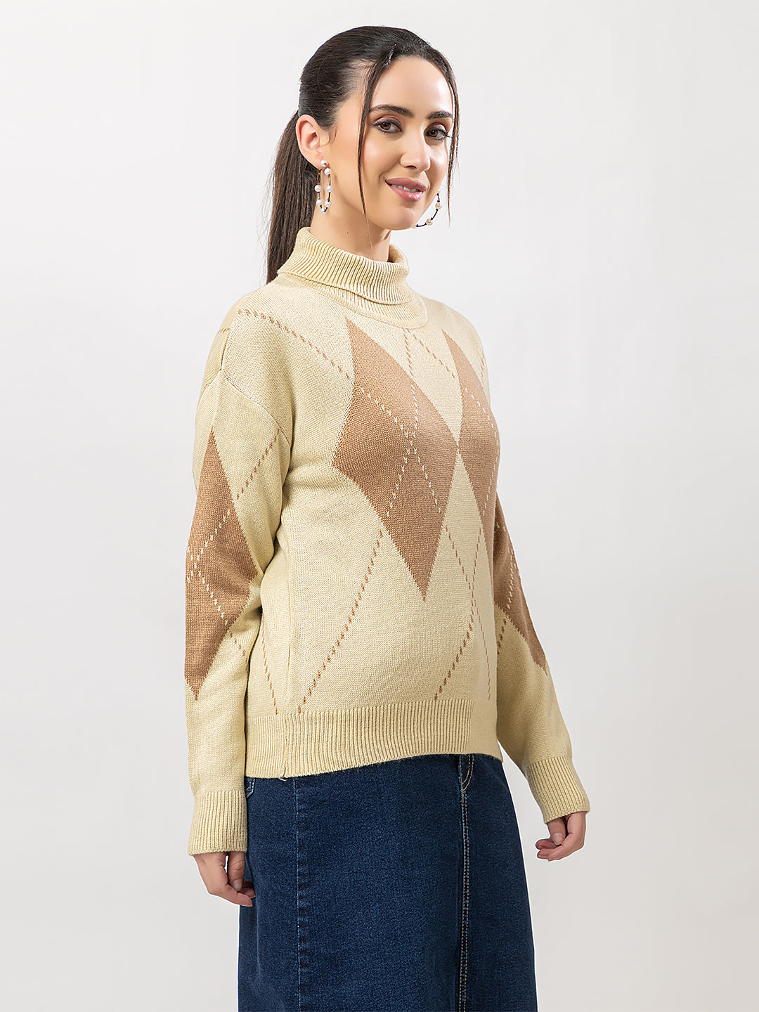 Buy Women's Turtle-Neck Cozy Sweater Online – OCTAVE CLOTHING PRIVATE ...