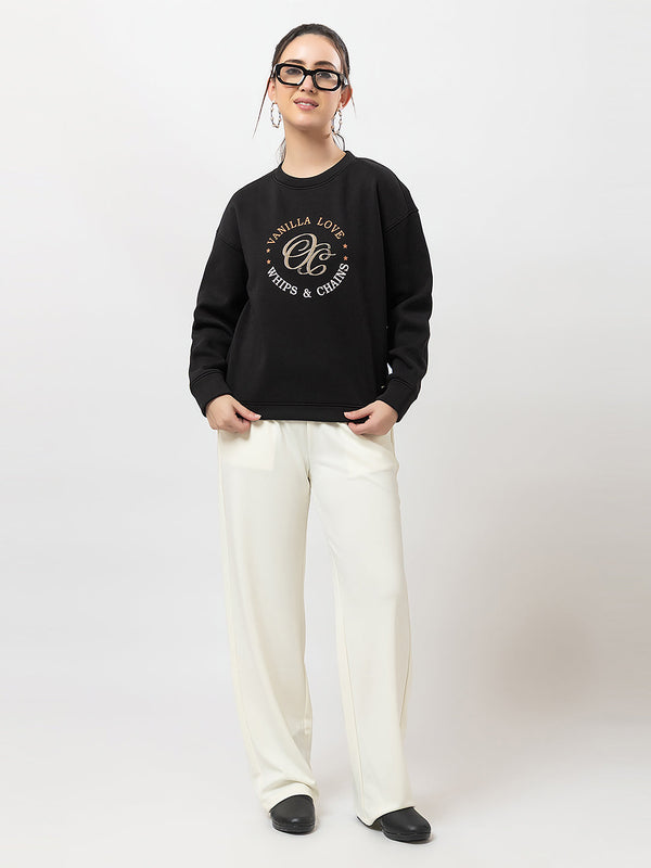 Women's Graphic Crew-Neck Sweatshirt