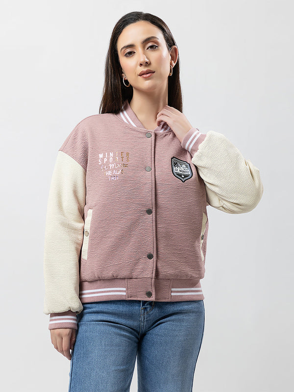 Women's Button-Up Graphic Sweatshirt