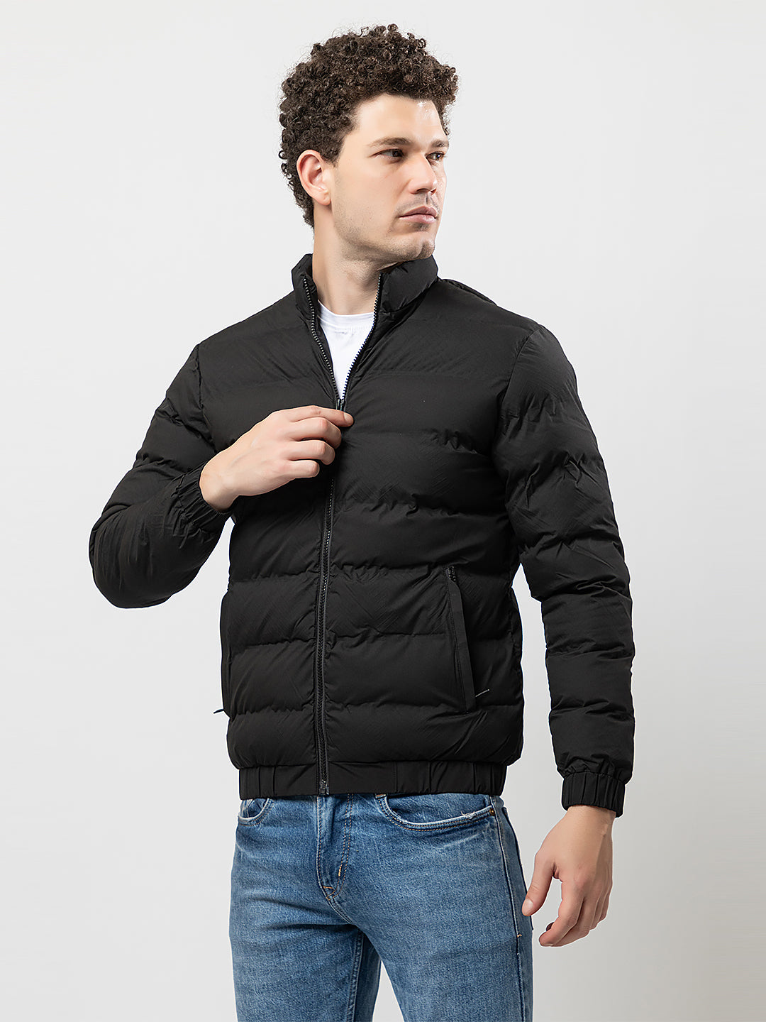 Buy Men's Solid Puffer Jacket Online – OCTAVE CLOTHING PRIVATE LIMITED
