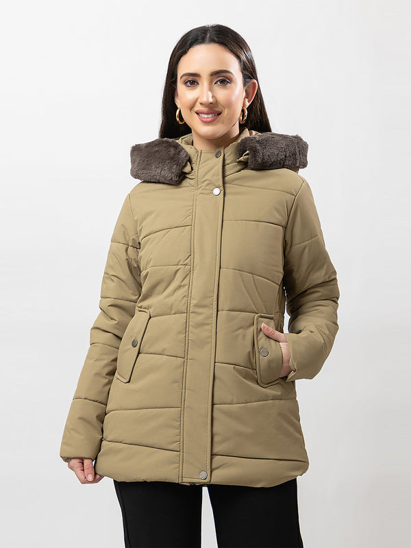 Women's Fur-Neck Full Jacket